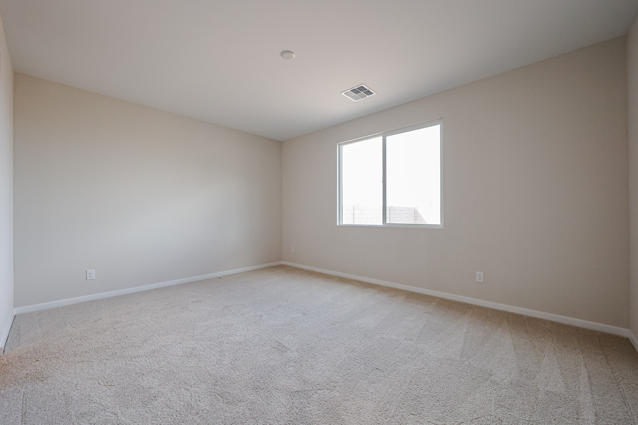 A room with a window.