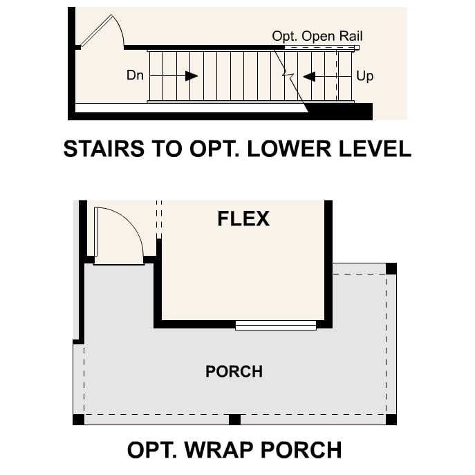 Diagram. Nightingale Floorplan, Main Level Option