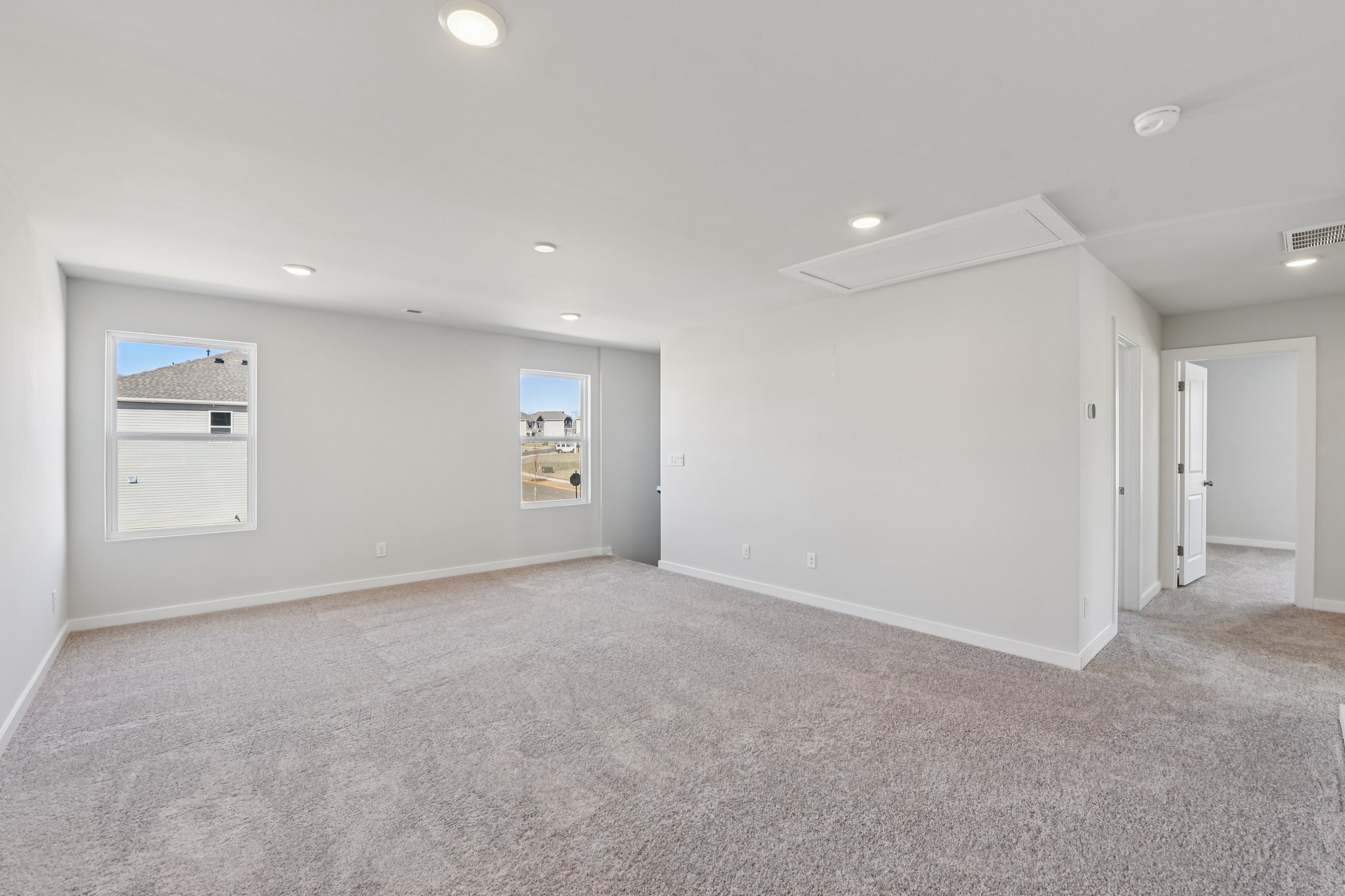 A room with white walls.