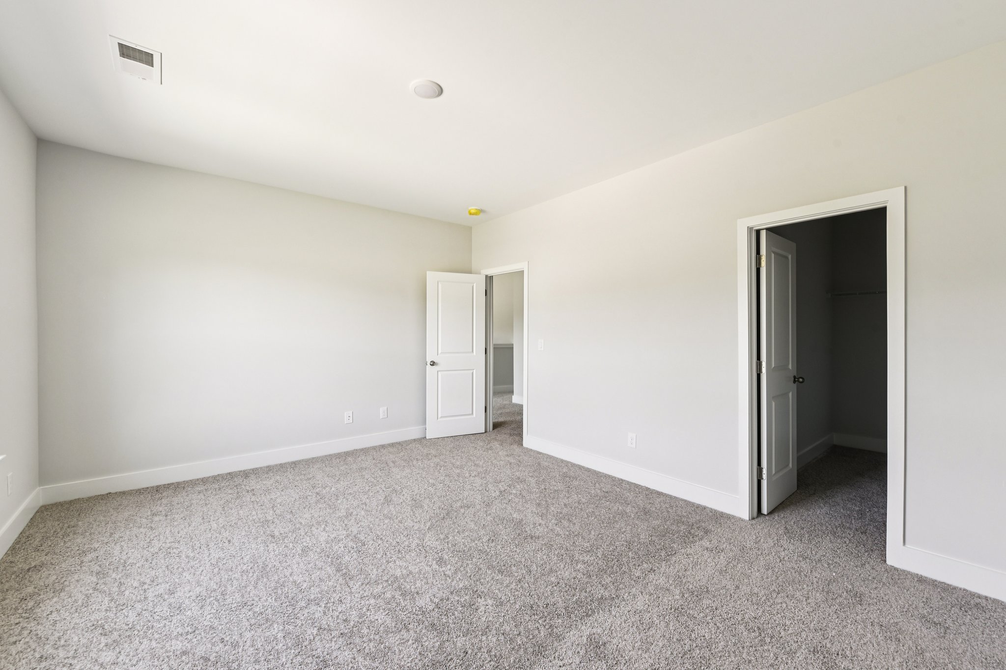 A room with white walls.