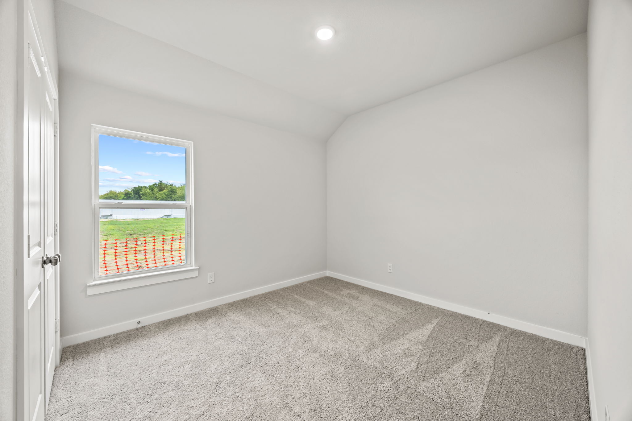 A room with a window.