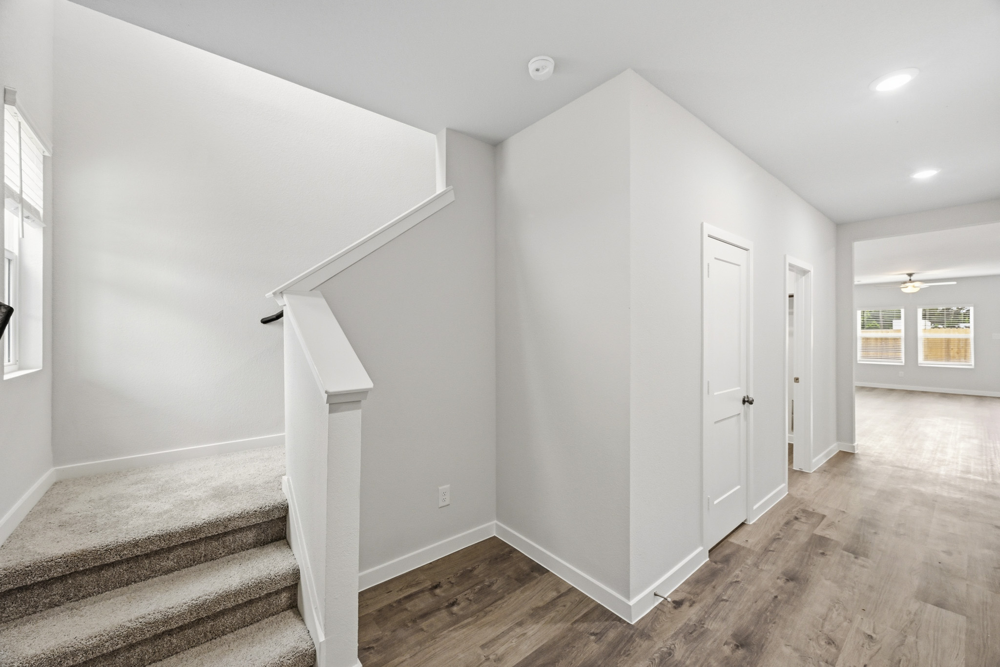 A room with white walls.