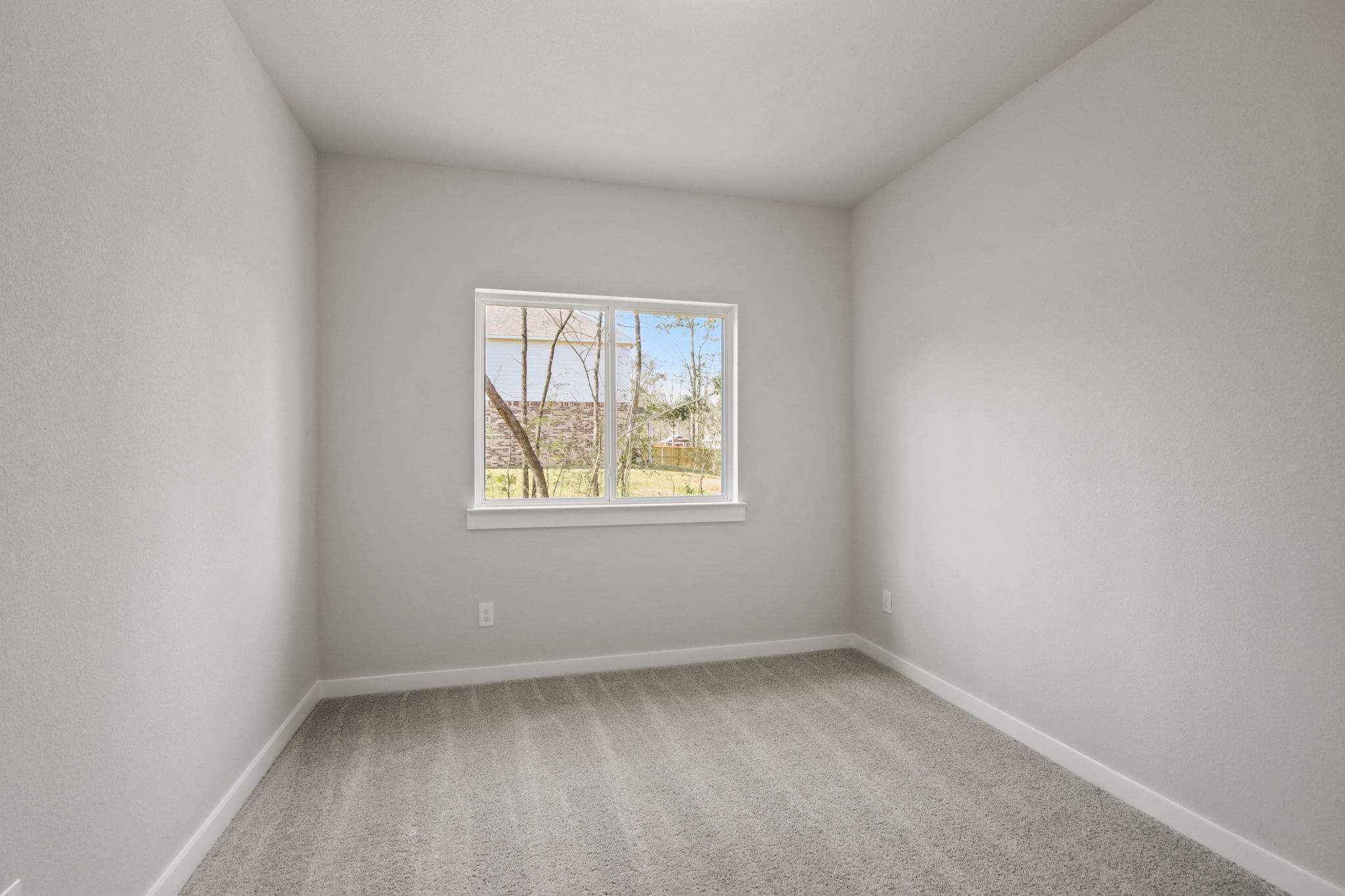 A room with a window.