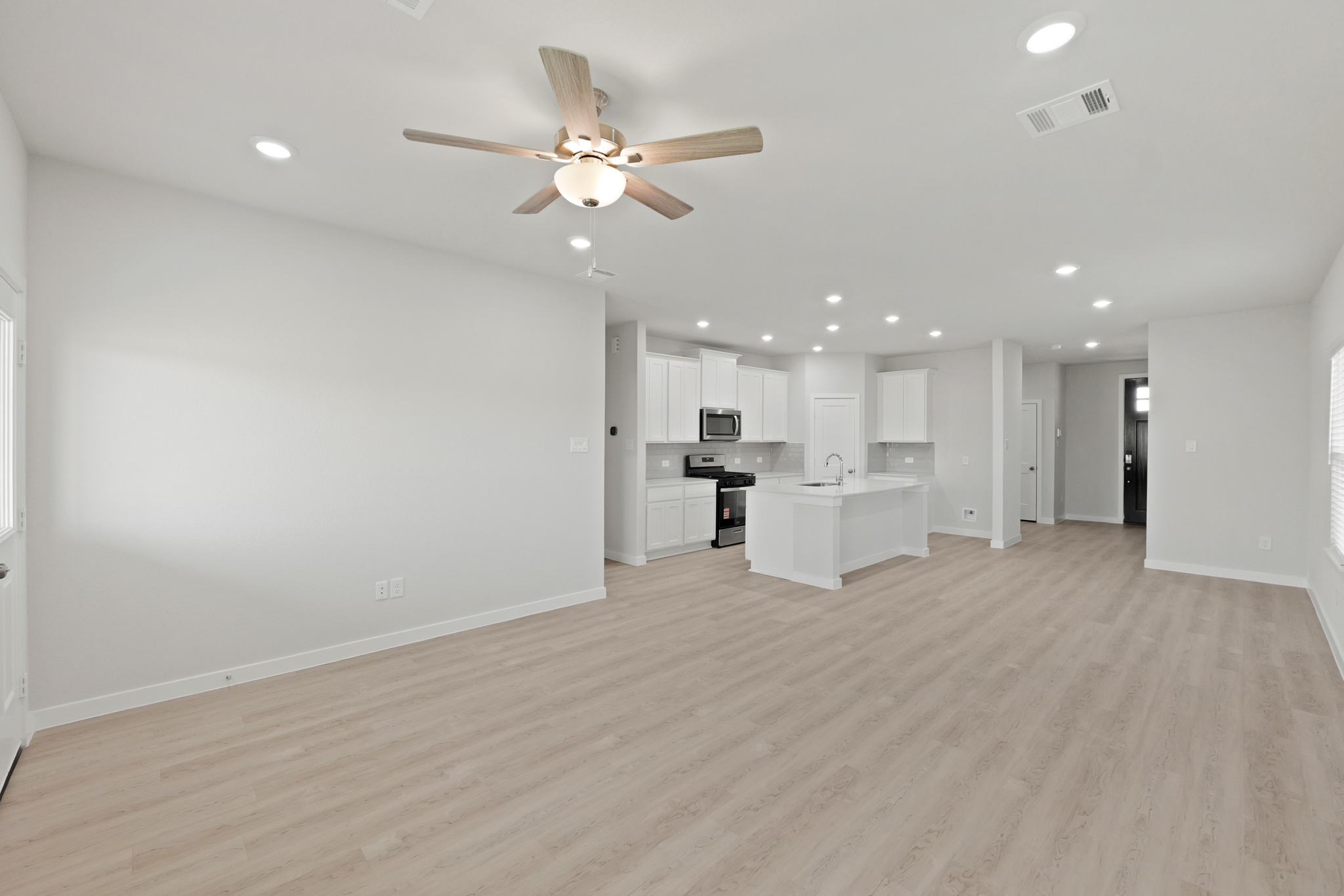 A large empty kitchen.