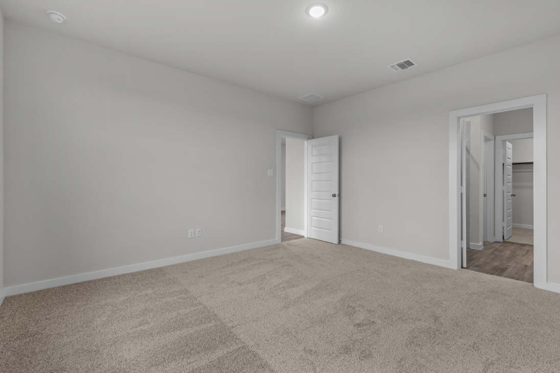 A room with white walls.