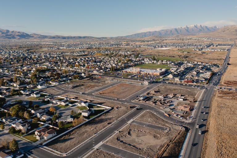 A large city landscape.