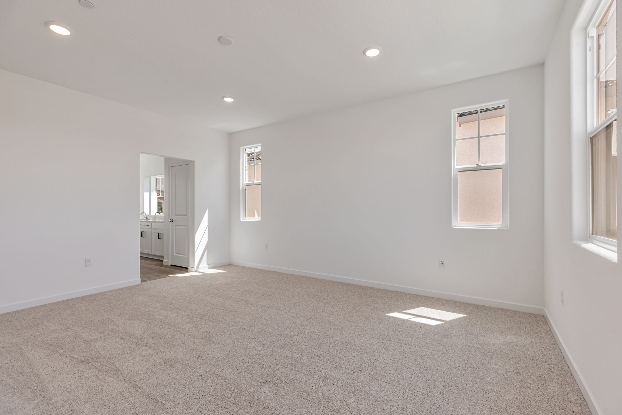 A room with white walls.